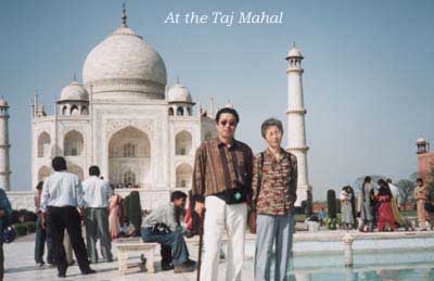 At Taj Mahal