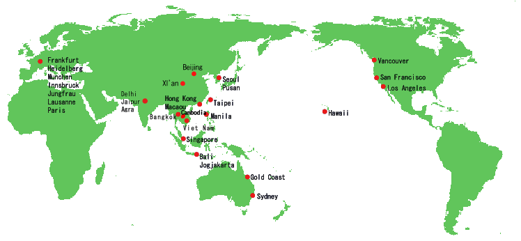 world map with countries and cities. World Map