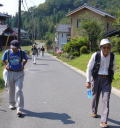 瑞浪市を北へ　すでに汗だく