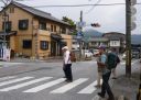 長岡駅前を出発