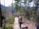 ながら川ふれあいの森、急勾配の道