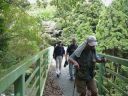 吹く風が心地よい谷間の人道橋